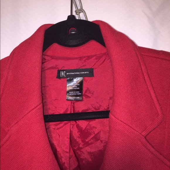 INC Swing Jacket | Red - Picture 2 of 3